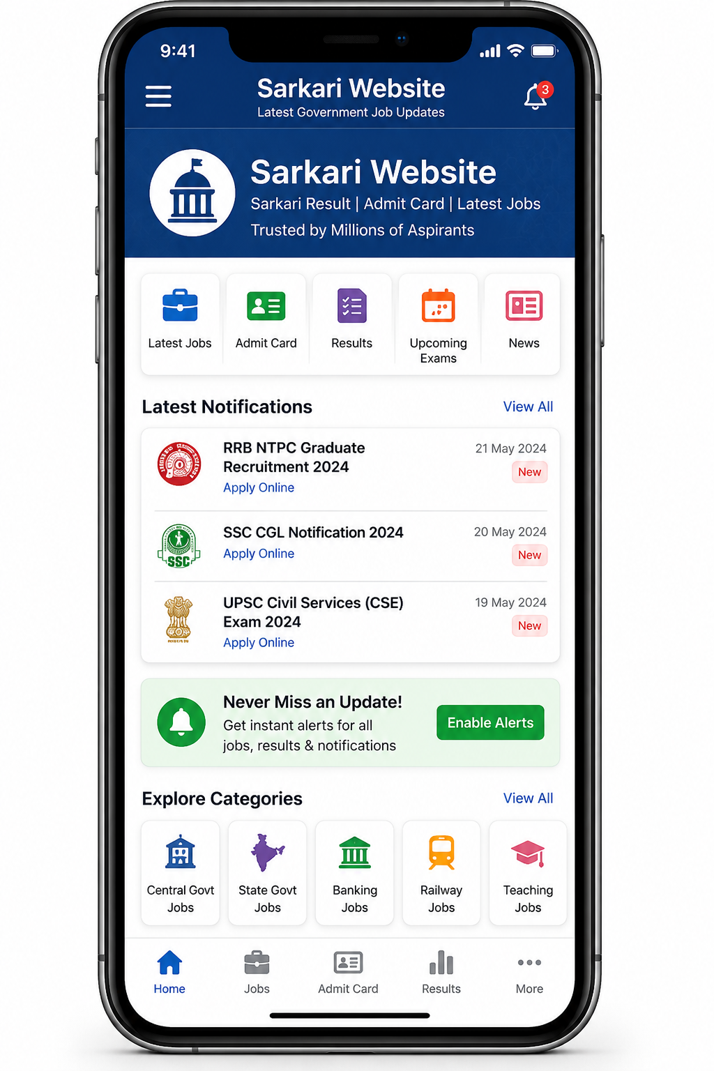 Sarkari Website App